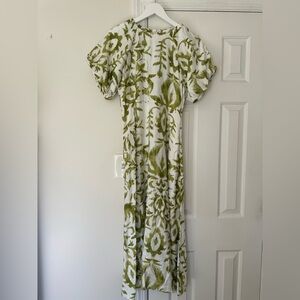 Beautiful green and white spring/summer dress